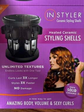 InStyler TopStyler Heated Ceramic Styling Shells Kit - New Open Box (8 Shells)